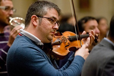 Mass with orchestra and choir of "The Suffering of the Innocents" and Boston members of the Neocatechumenal Way, May 5, 2012 at the Cathedral of the Holy Cross.  Photo by Gregory L. Tracy