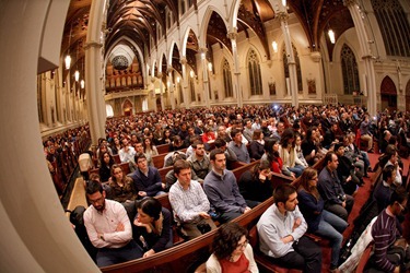 Mass with orchestra and choir of "The Suffering of the Innocents" and Boston members of the Neocatechumenal Way, May 5, 2012 at the Cathedral of the Holy Cross.  Photo by Gregory L. Tracy