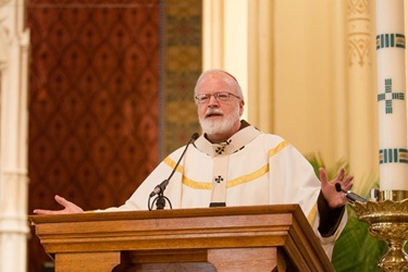 Cardinal Seán P. O’Malley celebrates the Mass of Thanksgiving for all involved in child protection and safe environment efforts in the Archdiocese of Boston June 10, 2012 at Our Lady Help of Christians Church in Newton.  The Mass marked the 10th anniversary of the USCCB Charter for the Protection of Children and Young People and was an opportunity to thank all who have helped the Archdiocese in the implementation of the Charter as volunteers and as staff.  (Pilot photo/ Gregory L. Tracy)