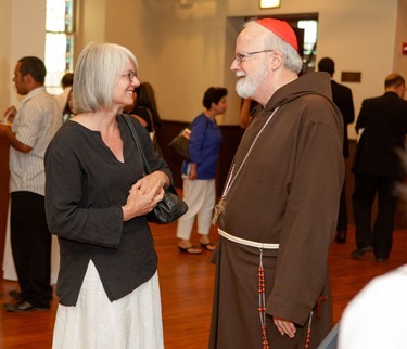 Cardinal Seán P. O’Malley celebrates the Mass of Thanksgiving for all involved in child protection and safe environment efforts in the Archdiocese of Boston June 10, 2012 at Our Lady Help of Christians Church in Newton.  The Mass marked the 10th anniversary of the USCCB Charter for the Protection of Children and Young People and was an opportunity to thank all who have helped the Archdiocese in the implementation of the Charter as volunteers and as staff.  (Pilot photo/ Gregory L. Tracy)