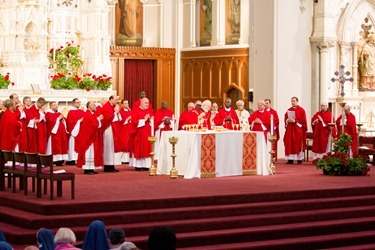 Members of the new ecclesial movement and realities celebrate the Pentecost Vigil with Cardinal Sean P. O’Malley at the Cathedral of Holy Cross May 26, 2012. Pilot photo/ Gregory L. Tracy