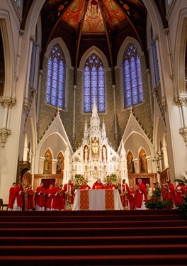 Members of the new ecclesial movement and realities celebrate the Pentecost Vigil with Cardinal Sean P. O’Malley at the Cathedral of Holy Cross May 26, 2012. Pilot photo/ Gregory L. Tracy