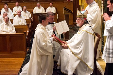 Ordination of Deacon Thomas Macdonald, Chapel of St. John's Seminary in Brighton, June 30, 2012. Photo by Christopher S. Pineo, The Pilot