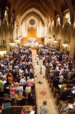 International Colloquium on Jesuit Secondary Education, July 31, 2012. Held on the campus of Boston College fom The July 29 to Aug. 2, it is the first such gathering of secondary education leaders from across the globe in the 450-year history of the Jesuits.
Pilot photo/ Christopher S. Pineo 