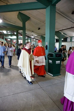 Mass at Fenway Park to mark the 150th anniversary of Boston College and Boston College High School Sept. 15, 2012. Pilot photo/ Gregory L. Tracy