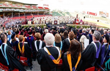 Mass at Fenway Park to mark the 150th anniversary of Boston College and Boston College High School Sept. 15, 2012. Pilot photo/ Gregory L. Tracy