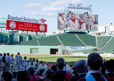 Mass at Fenway Park to mark the 150th anniversary of Boston College and Boston College High School Sept. 15, 2012. Pilot photo/ Gregory L. Tracy