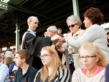 Mass at Fenway Park to mark the 150th anniversary of Boston College and Boston College High School Sept. 15, 2012. Pilot photo/ Gregory L. Tracy