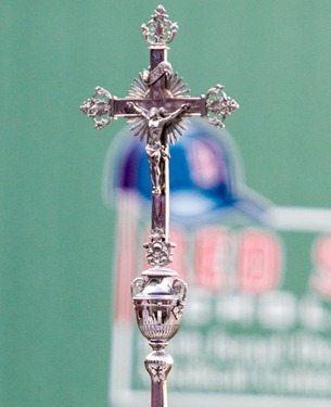 Mass at Fenway Park to mark the 150th anniversary of Boston College and Boston College High School Sept. 15, 2012. Pilot photo/ Gregory L. Tracy