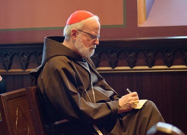 Msgr. Leo Maasburg speaks on the life of Blessed Mother Teresa at the Cathedral of the Holy Cross Sept. 16, 2012. Pilot photo/ Christopher S. Pineo 