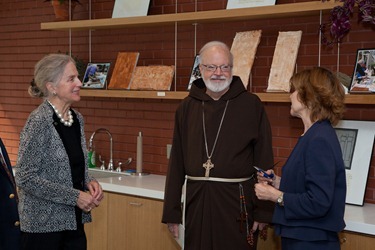 Gardner Museum, Cardinal Sean O'Malley, Anne Hawley, Claire and John Bertucci on October 15, 2012