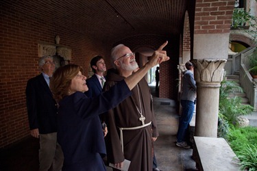 Gardner Museum, Cardinal Sean O'Malley, Anne Hawley, Claire and John Bertucci on October 15, 2012