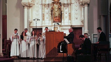 The annual Red Mass for members of the legal professions, celebrated Sept. 28, 2012 at the Cathedral of the Holy Cross.  
Pilot photo/ Kevin Blatt