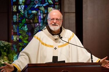 Cardinal Seán P. O’Malley celebrates a Mass at the Archdiocese of Boston’s Bethany Chapel to open the Year of Faith Oct. 11, 2012.  Afterward, members of the media were invited to observe as he sent Twitter messages on the Year of Faith and on the physician assisted suicide ballot measure.<br /><br /><br /><br /><br /><br /><br />
Pilot photo by Gregory L. Tracy