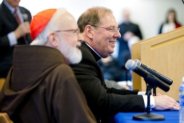 Press conference and Mass Nov. 9, 2012 marking the Pope’s announcement that vicar general Msgr. Robert P. Deeley has been named an auxiliary bishop of Boston.
Pilot photo/ Gregory L. Tracy
