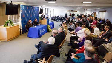 Press conference and Mass Nov. 9, 2012 marking the Pope’s announcement that vicar general Msgr. Robert P. Deeley has been named an auxiliary bishop of Boston.
Pilot photo/ Gregory L. Tracy
