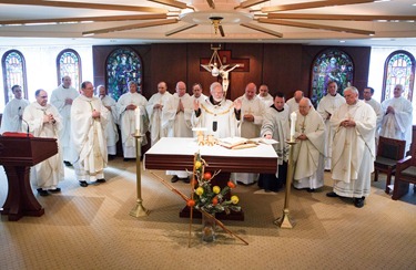 Press conference and Mass Nov. 9, 2012 marking the Pope’s announcement that vicar general Msgr. Robert P. Deeley has been named an auxiliary bishop of Boston.
Pilot photo/ Gregory L. Tracy
