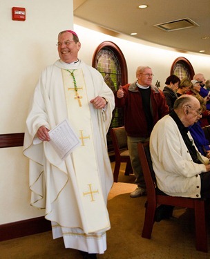 Press conference and Mass Nov. 9, 2012 marking the Pope’s announcement that vicar general Msgr. Robert P. Deeley has been named an auxiliary bishop of Boston.
Pilot photo/ Gregory L. Tracy
