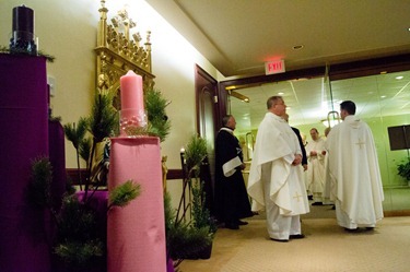 Bishop-Elect Deeley inducted as deputy chaplain of the Order of Malta Dec. 3, 2012. Pilot photo/ Christopher S. Pineo