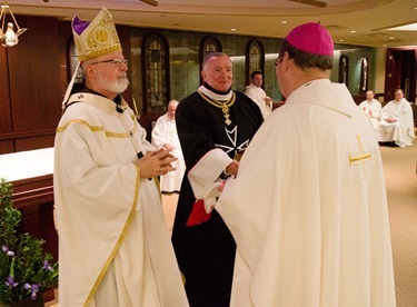 Bishop-Elect Deeley inducted as deputy chaplain of the Order of Malta Dec. 3, 2012. Pilot photo/ Christopher S. Pineo