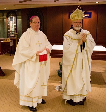 Bishop-Elect Deeley inducted as deputy chaplain of the Order of Malta Dec. 3, 2012. Pilot photo/ Christopher S. Pineo