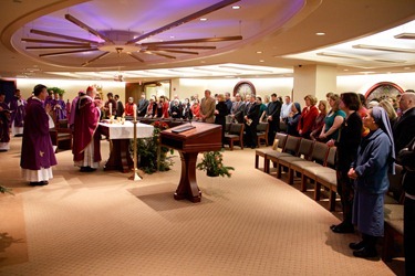 Pastoral Center Advent Mass, Dec. 20, 2012. Pilot photo/ Gregory L. Tracy