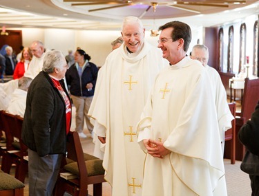 Mass with priests from Regina Cleri Dec. 6, 2012. Pilot photo/ Gregory L. Tracy