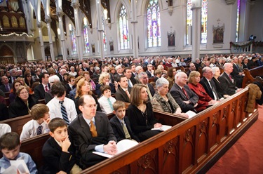 Episcopal ordination of Bishop Robert P. Deeley, Jan. 4, 2013 at the Cathedral of the Holy Cross. Pilot photo/ Gregory L. Tracy