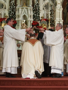 Episcopal ordination of Bishop Robert P. Deeley, Jan. 4, 2013 at the Cathedral of the Holy Cross. Pilot photo/ Gregory L. Tracy