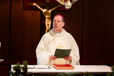 Mass including the Oath of Fidelity blessing of pontifical insignia of Bishop-elect Robert P. Deeley Jan. 2, 2013. Phot by Gregory L. Tracy, The Pilot