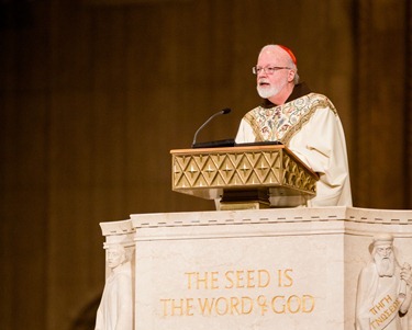 Cardinal Sean P. O’Malley serves as principle celebrant and homilist at the Opening Mass of the National Prayer Vigil for Life at the Basilica of the Shrine of the Immaculate Conception, Jan. 24, 2013.
Pilot photo/ Gregory L. Tracy
