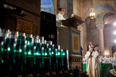 Cardinal Sean P. O’Malley celebrates Mass for Boston pro-life pilgrims the morning of the March for Life at the Shrine of the Sacred Heart in Washington D.C. Jan. 25, 2013. Pilot photo/ Gregory L. Tracy