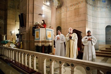 Cardinal Sean P. O’Malley celebrates Mass for Boston pro-life pilgrims the morning of the March for Life at the Shrine of the Sacred Heart in Washington D.C. Jan. 25, 2013. Pilot photo/ Gregory L. Tracy