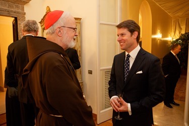 Reception for the American cardinals at the U.S. Embassy to the Holy See, March 1, 2013. Photo by Gregory L. Tracy/ The Pilot