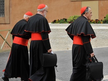 Cardials Arrive in Vatican