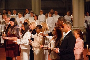 Cardinal O’Malley celebrates the Easter Vigil at the Cathedral of the Holy Cross March 30, 2013.
Pilot photos by Christopher S. Pineo 
