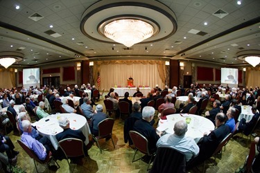 Archdiocese of Boston priest convocation held at the Lantana in Randolph June 6, 2013. The day’s keynote speaker was Archbishop Salvatore Rino Fisichella, president of the Pontifical Council for the Promotion of the New Evangelization.
Pilot photo/ Gregory L. Tracy 
