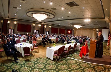 Archdiocese of Boston priest convocation held at the Lantana in Randolph June 6, 2013. The day’s keynote speaker was Archbishop Salvatore Rino Fisichella, president of the Pontifical Council for the Promotion of the New Evangelization.
Pilot photo/ Gregory L. Tracy 
