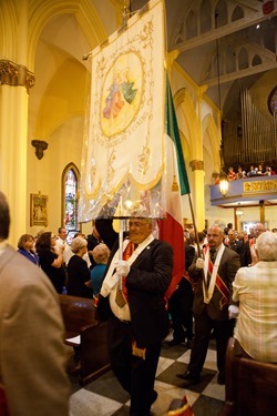 The Feast of the Three Saints celebrated Sept. 1, 2013, Sunday of Labor Day Weekend, at Holy Rosary Church of Corpus Christi Parish in Lawrence. Cardinal Sean P. O’Malley celebrated the Mass to mark the 90th anniversary of the feast.<br />
Photo by Gregory L. Tracy<br />
