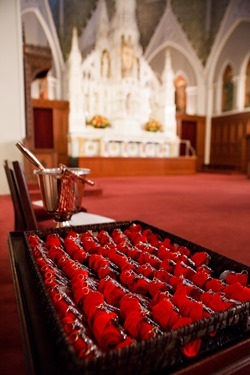 The 2013 Cheverus Awards are presented at an afternoon Vespers Service, Nov. 24, 2013 at the Cathedral of the Holy Cross.  Each year about 100 laypeople, deacons and religious are recognized with the award for their long-term service to the Church.
Pilot photo/ Gregory L. Tracy 