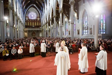 The 2013 Cheverus Awards are presented at an afternoon Vespers Service, Nov. 24, 2013 at the Cathedral of the Holy Cross.  Each year about 100 laypeople, deacons and religious are recognized with the award for their long-term service to the Church.
Pilot photo/ Gregory L. Tracy 