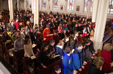 Mass to close the Year of Faith, Nov. 24, 2013 at the Cathedral of the Holy Cross.
Pilot photo/ Christopher S. Pineo