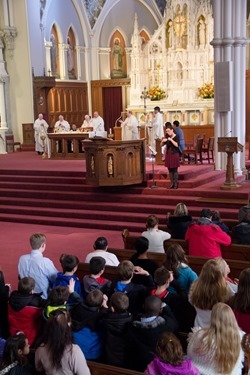 Mass to close the Year of Faith, Nov. 24, 2013 at the Cathedral of the Holy Cross.
Pilot photo/ Christopher S. Pineo