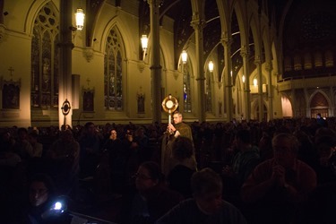 Final stop of the December 2013 God of This City Tour Dec. 7, 2013 at the Cathedral of the Holy Cross.  The evening’s featured speaker was Mother Olga Yaqob.
Pilot photo/ Christopher S. Pineo 
