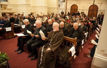 Cardinal Wuerl leadsUniversity Prayer Service to End World Hunger
Pope Francis Endorses Global Campaign by Caritas
  Cardinal Donald Wuerl, Archbishop of Washington, Chancellor of The Catholic University of America (CUA) and a member of the CUA Board of Trustees, will lead students at the University in prayer, joining Pope Francis and Catholics worldwide in support of a campaign to end world hunger. Fellow University trustees  and Cardinal Sean O’Malley, Archbishop of Boston; and University President John Garvey, along with other CUA trustees, are expected to join Cardinal Wuerl at the campus prayer service at Caldwell Chapel. 
Ed Pfueller/The Catholic University of America