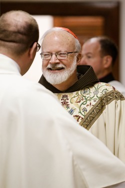 Cardinal O’Malley celebrates a Mass for national pro-life leaders Jan. 21, 2014 at the Franciscan Monastery of the Holy Land in America in Washington, D.C. Pilot photo by Gregory L. Tracy 