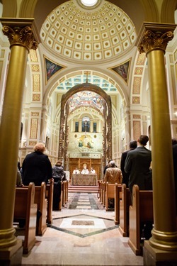 Cardinal O’Malley celebrates a Mass for national pro-life leaders Jan. 21, 2014 at the Franciscan Monastery of the Holy Land in America in Washington, D.C. Pilot photo by Gregory L. Tracy 