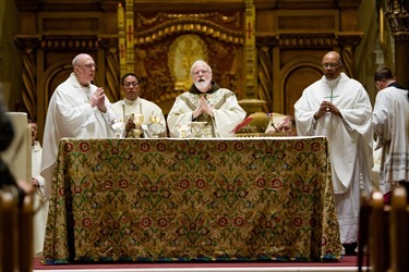 Cardinal O’Malley celebrates a Mass for national pro-life leaders Jan. 21, 2014 at the Franciscan Monastery of the Holy Land in America in Washington, D.C. Pilot photo by Gregory L. Tracy 