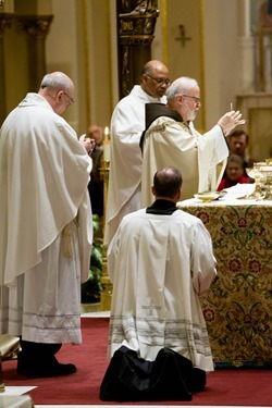 Cardinal O’Malley celebrates a Mass for national pro-life leaders Jan. 21, 2014 at the Franciscan Monastery of the Holy Land in America in Washington, D.C. Pilot photo by Gregory L. Tracy 