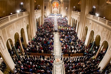 Cardinal O’Malley celebrates the Vigil Mass for Life at the Basilica Shrine of the Immaculate Conception in Washington, D.C. Jan. 21, 2014. The Mass held the night before the March for Life was attended by an estimated 10,000 people. Pilot photo by Gregory L. Tracy 